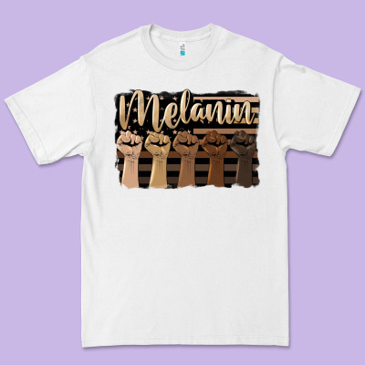 Melanin American Flag Premium Tee Designed By Hra Design Shop