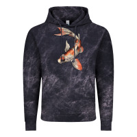 Cloud Black Koi Fish Vintage Hoodie - LillyAllenDesigns