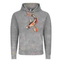 Cloud Rock Koi Fish Vintage Hoodie - LillyAllenDesigns