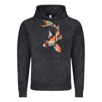 Vintage Black Koi Fish Vintage Hoodie - LillyAllenDesigns