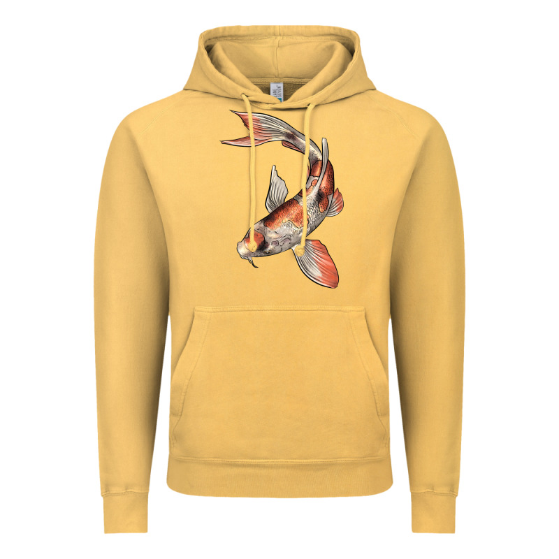 Koi Fish Vintage Hoodie by LillyAllenDesigns | Teevron