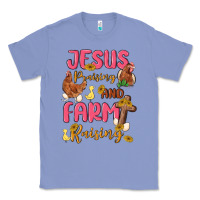 Colony Blue jesus praising and farm raising Classic Tee - MaliasSmallBusiness