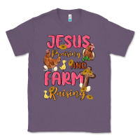 Lavender jesus praising and farm raising Classic Tee - MaliasSmallBusiness