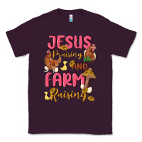 Plum jesus praising and farm raising Classic Tee - MaliasSmallBusiness