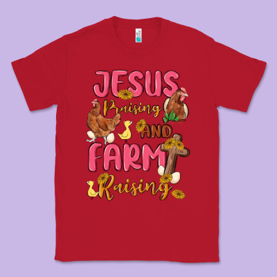 Jesus Praising And Farm Raising Classic Tee Designed By Maliassmallbusiness