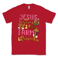 Red jesus praising and farm raising Classic Tee - MaliasSmallBusiness