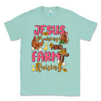 Seafoam jesus praising and farm raising Classic Tee - MaliasSmallBusiness