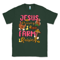 Sports Green jesus praising and farm raising Classic Tee - MaliasSmallBusiness