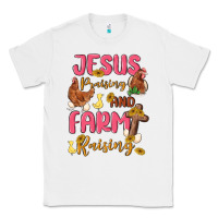 White jesus praising and farm raising Classic Tee - MaliasSmallBusiness
