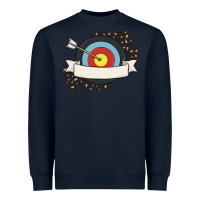 Navy custom name archery Heavyweight Sweatshirt - MaliasSmallBusiness