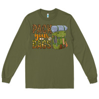 Army Green pack your bags Long Sleeve Tee - NancyCooperArtShop