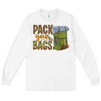 White pack your bags Long Sleeve Tee - NancyCooperArtShop