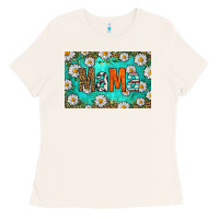 Bone western daisy mama skinny metal can holder Ladies Tee - HRA Design Shop