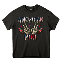 Asphalt american mini Heavy Core Tee - CowhideDigitalArt