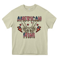 Mossy american mini Heavy Core Tee - CowhideDigitalArt