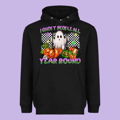I Ghost People All Year Round Heavyweight Hoodie Designed By Nancycooperartshop