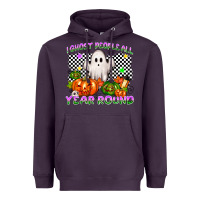 Plum I ghost people all year round Heavyweight Hoodie - NancyCooperArtShop