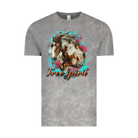 Cloud Rock free spirit mustang horse Vintage Tee - LillyAllenDesigns