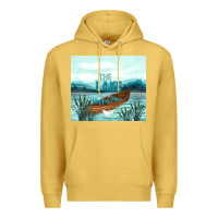 Antique Gold the lake is my happy place Premium Hoodie - TumblerDesignByShophia
