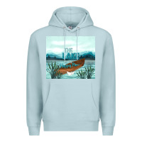 Blue Mist the lake is my happy place Premium Hoodie - TumblerDesignByShophia