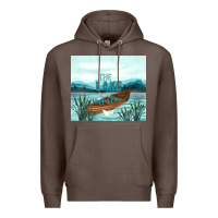 Coffee the lake is my happy place Premium Hoodie - TumblerDesignByShophia