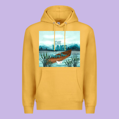 The Lake Is My Happy Place Premium Hoodie Designed By Tumblerdesignbyshophia