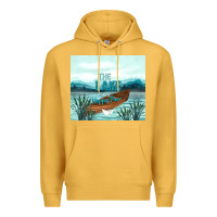 Mustard the lake is my happy place Premium Hoodie - TumblerDesignByShophia