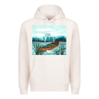 Pale Pink the lake is my happy place Premium Hoodie - TumblerDesignByShophia