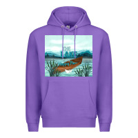 Purple the lake is my happy place Premium Hoodie - TumblerDesignByShophia