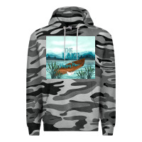 Slate Camo the lake is my happy place Premium Hoodie - TumblerDesignByShophia