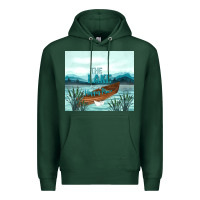 Sports Green the lake is my happy place Premium Hoodie - TumblerDesignByShophia