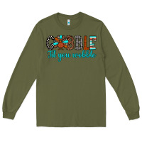 Army Green gobble til tou wobble Long Sleeve Tee - JahusDesignShop