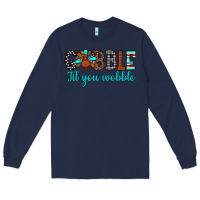 Navy gobble til tou wobble Long Sleeve Tee - JahusDesignShop