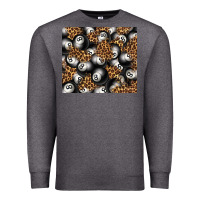 Charcoal Heather pool with leopard tumbler tbs Premium Sweatshirt - TumblerDesignByShophia