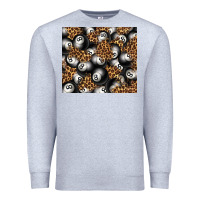 Heather Grey pool with leopard tumbler tbs Premium Sweatshirt - TumblerDesignByShophia