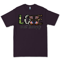 Plum love our troops Premium Tee - CowhideDigitalArt