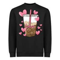 Black valentine coffee lover Heavyweight Sweatshirt - MaliasSmallBusiness