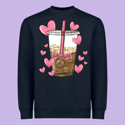 Valentine Coffee Lover Heavyweight Sweatshirt Designed By Maliassmallbusiness