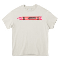 Cream pink crayon fa element Heavy Core Tee - FaDigitalArtStudio