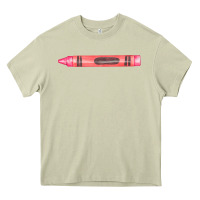 Mossy pink crayon fa element Heavy Core Tee - FaDigitalArtStudio
