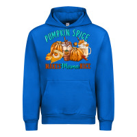 Cobalt Pumpkin Spice Make Mama Nice Urban Hoodie - FaDigitalArtStudio