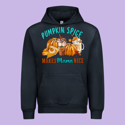 Pumpkin Spice Make Mama Nice Urban Hoodie Designed By Fadigitalartstudio