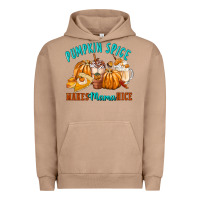 Pigment Burro Pumpkin Spice Make Mama Nice Urban Hoodie - FaDigitalArtStudio