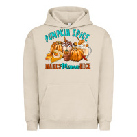 Pigment French Oak Pumpkin Spice Make Mama Nice Urban Hoodie - FaDigitalArtStudio