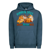 Pigment Midnight Navy Pumpkin Spice Make Mama Nice Urban Hoodie - FaDigitalArtStudio