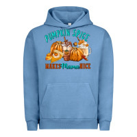 Pigment Pebble Blue Pumpkin Spice Make Mama Nice Urban Hoodie - FaDigitalArtStudio