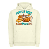 Pigment Pistachio Pumpkin Spice Make Mama Nice Urban Hoodie - FaDigitalArtStudio
