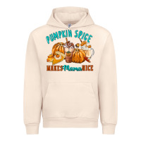 Sandshell Pumpkin Spice Make Mama Nice Urban Hoodie - FaDigitalArtStudio