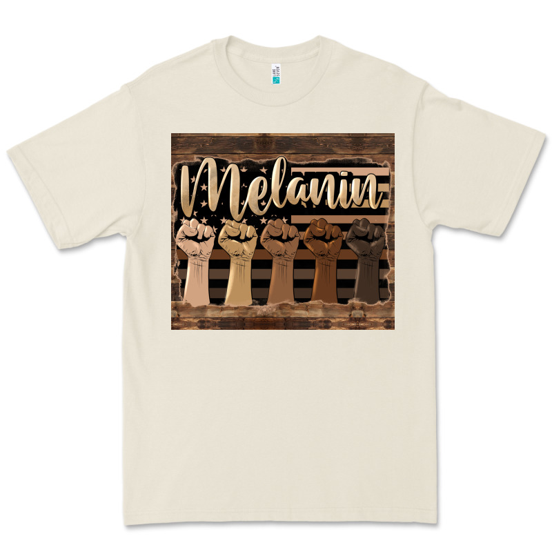 Melanin American Flag Premium Tee by HRA Design Shop | Teevron
