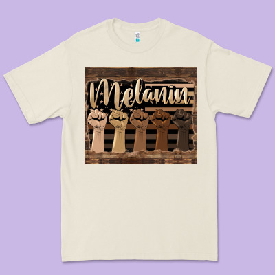Melanin American Flag Premium Tee Designed By Hra Design Shop